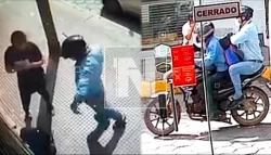 Delincuentes en moto asaltan a una mujer y le arrebatan un bolsón con ...