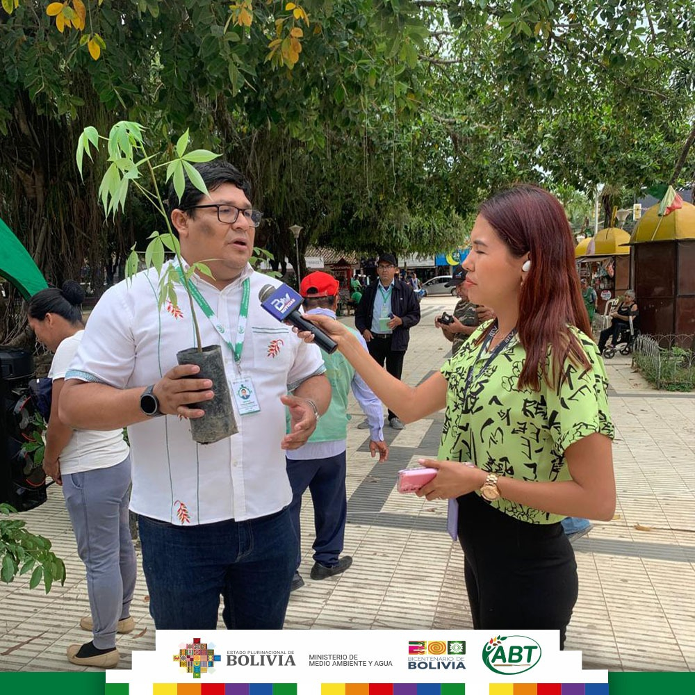ABT refuerza la prevención de quemas con entrega de plantines en el Beni