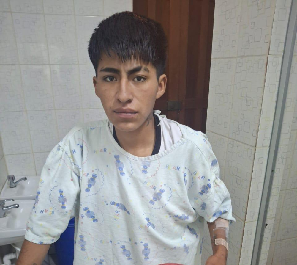 Oruro: Joven "tragón" evade custodia  policial y escapa de un centro médico
