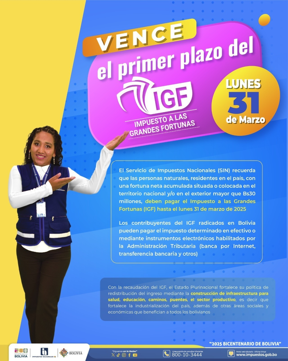 Multa por no pagar el IGF es de 200% del tributo omitido, plazo vence este lunes