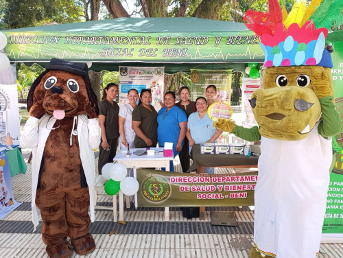 COMANDO DEPARTAMENTAL DE POLICÍA BENI PRESENTE EN LA 3RA FERIA NACIONAL DE SEGURIDAD SOCIAL Y SALUD OCUPACIONAL