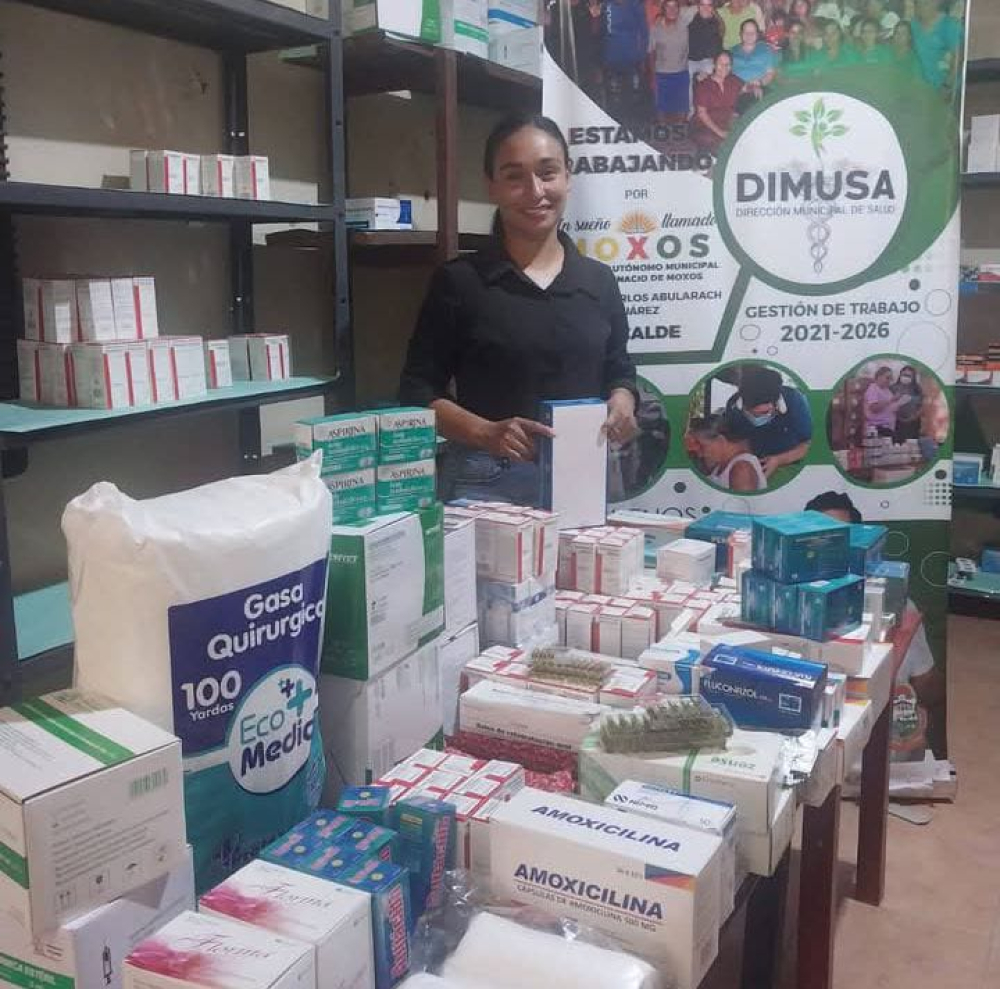 Centro de Salud de San Lorenzo de Moxos recibe medicamentos y donación de elementos motrices