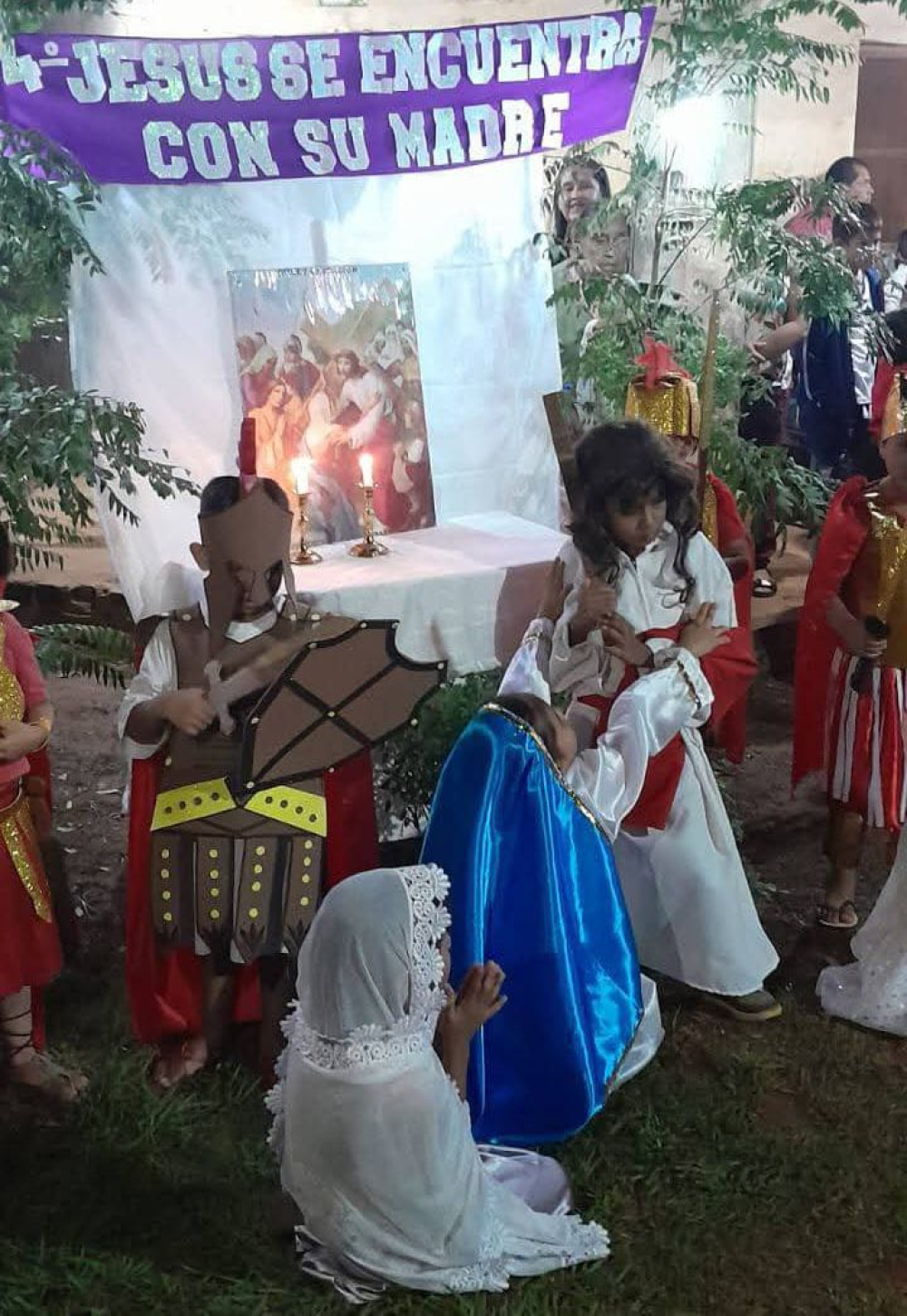 Magdalena: Alumnos de Fe y Alegría escenifican el Santo Vía Crucis