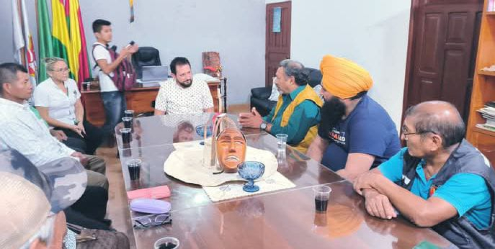 Alcalde de San Ignacio se reúne con la Fundación Khalsa Aid que brinda ayuda humanitaria