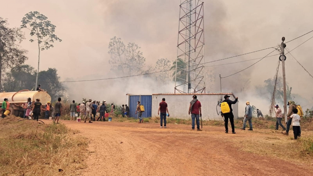 Tomichucua salvada del desastre: Esfuerzo conjunto frena incendio devastador