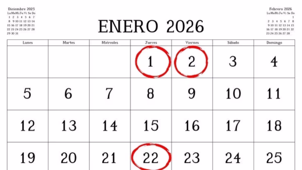 Bolivia tendrá 3 feriados en enero, se mantiene el feriado del 22