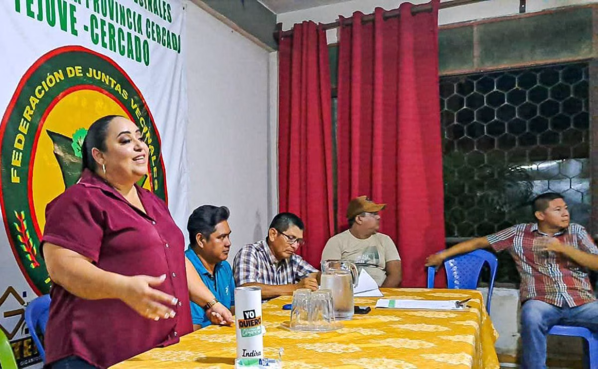 Candidata para Alcaldesa de Trinidad:  Indira Balcázar recibe respaldo de FEJUVE para seguir con obras de desarrollo