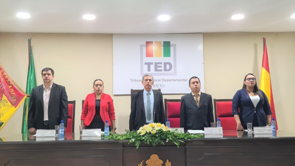 TED Beni inauguró al año electoral 2025 y hizo informe de gestión 2024