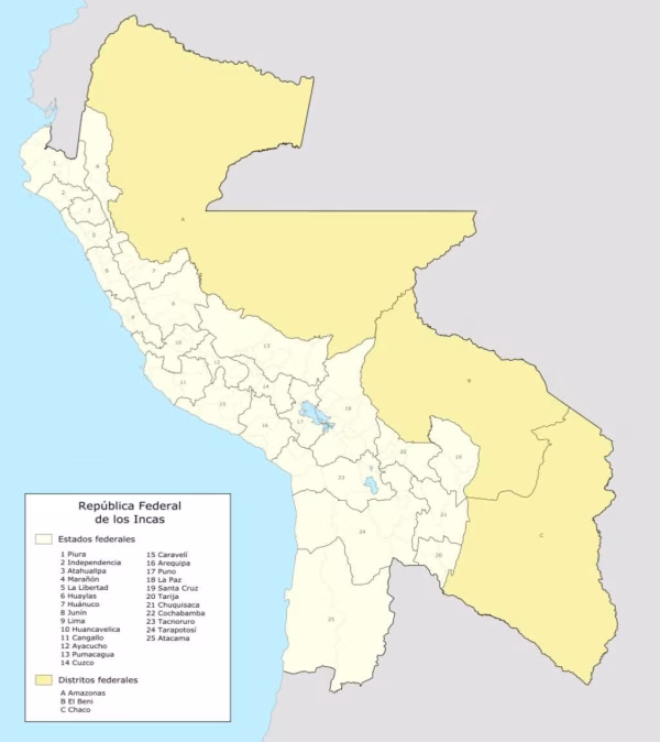 1880 ¿Sabías que el Beni ya fue Federal?...en  teoría.