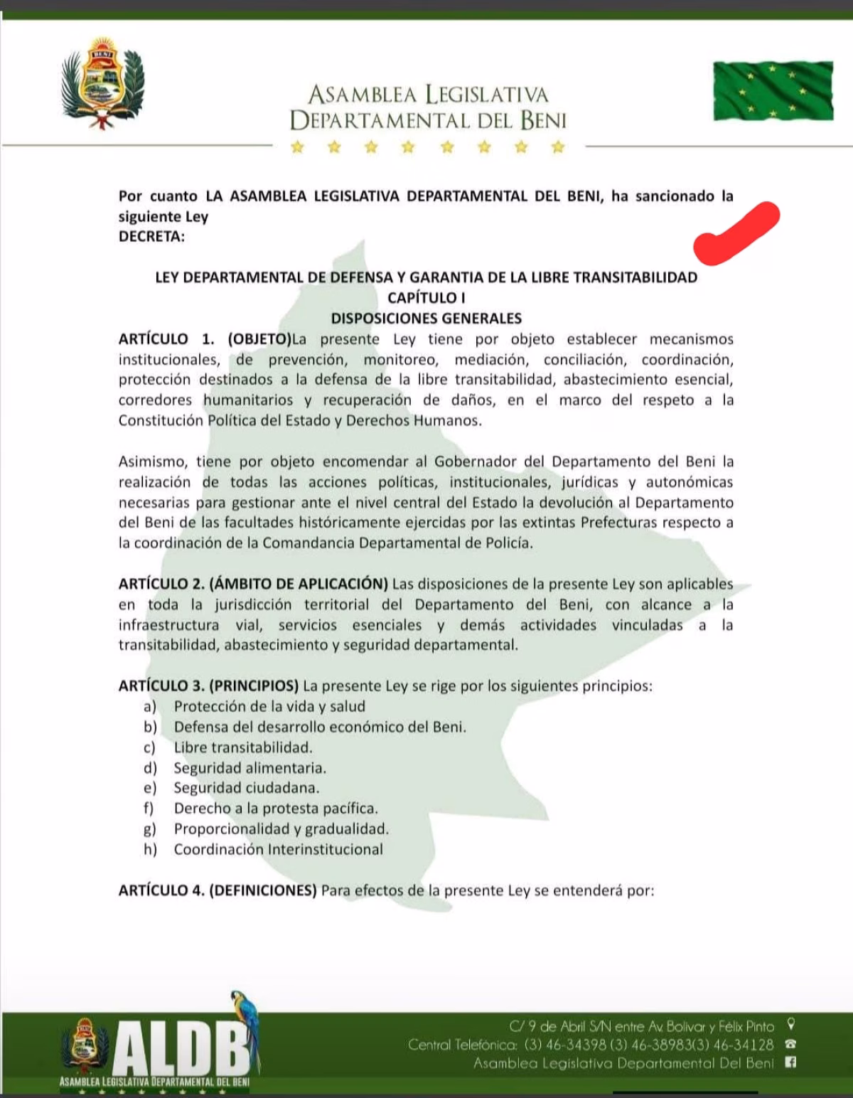 Beni aprueba una inédita ley contra la asfixia de los bloqueos: ¿Qué dice la norma y cómo te afecta?