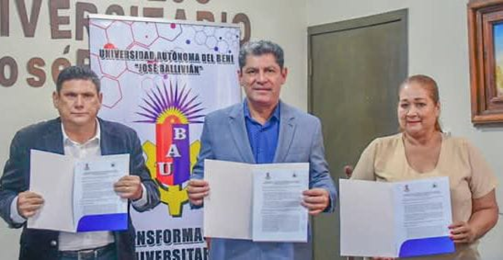 UAB firma convenio de cooperación internacional con la Brigada Parlamentaria del Beni
