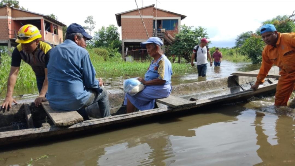 Reportan más de 300 familias afectadas por el desborde del río Mamoré