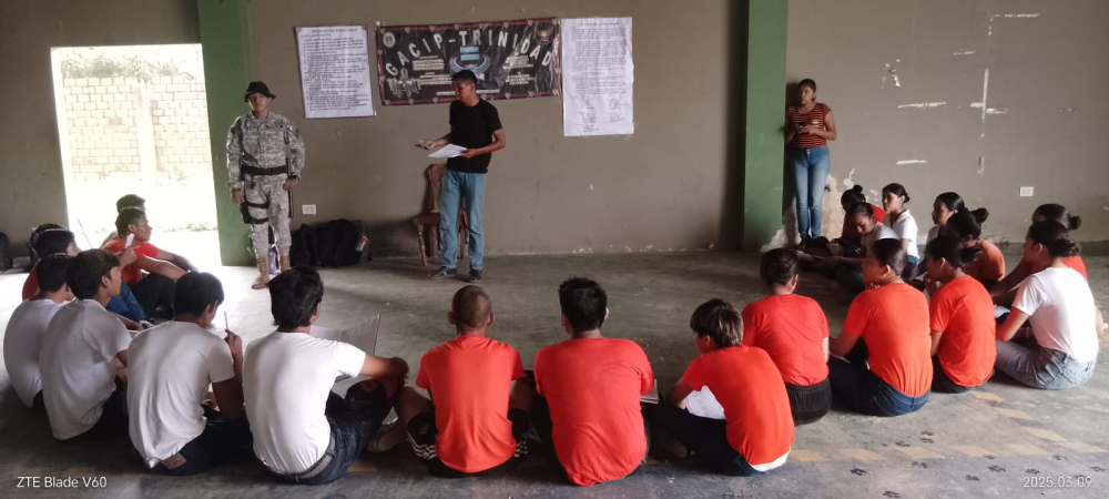 EL COMANDO POLICIAL DEL BENI FORTALECE LA FORMACIÓN DE NUEVOS VOLUNTARIOS DEL GACIP EN TRINIDAD