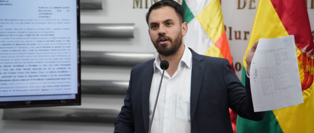 Ministro critica a la justicia: El 80% de aprehendidos por la Policía fue liberado en la pasada gestión