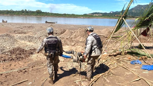 PROCESAN A TRES PERSONAS POR MINERÍA ILEGAL EN RIBERA DEL RÍO BENI