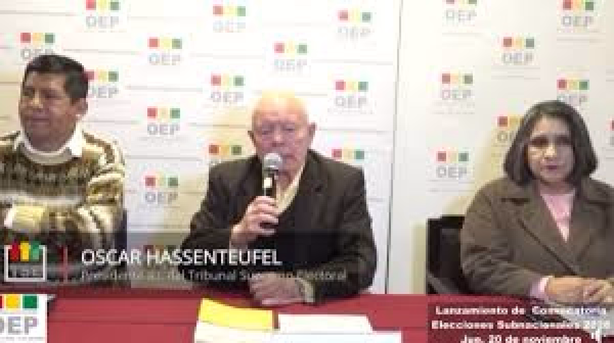 TSE confirma elecciones subnacionales para el 22 de marzo de 2026