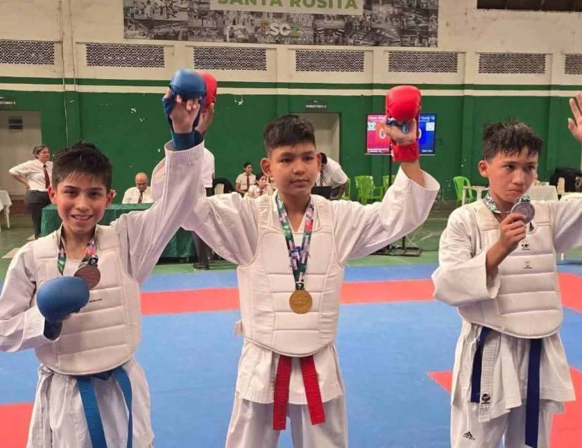 Karatekas de Santa Ana del Yacuma logran subir al podio en torneo nacional