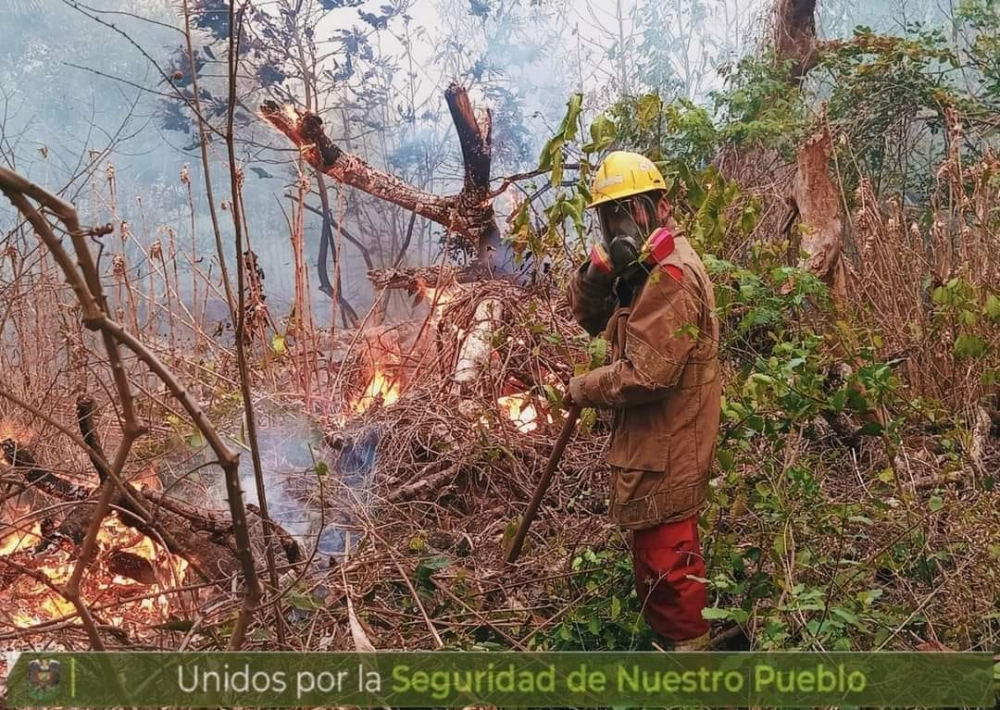 Reportan incendios en 20 municipios de 3 departamentos