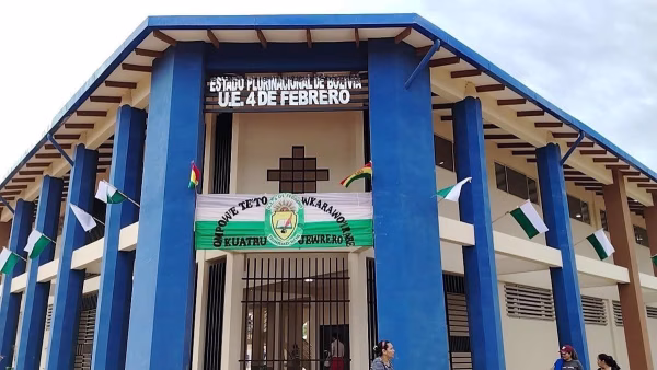 Inauguran moderna Unidad Educativa “4 de Febrero” en Trinidad